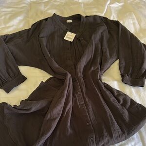 Acacia Lena cotton gauze P/S nwt carob